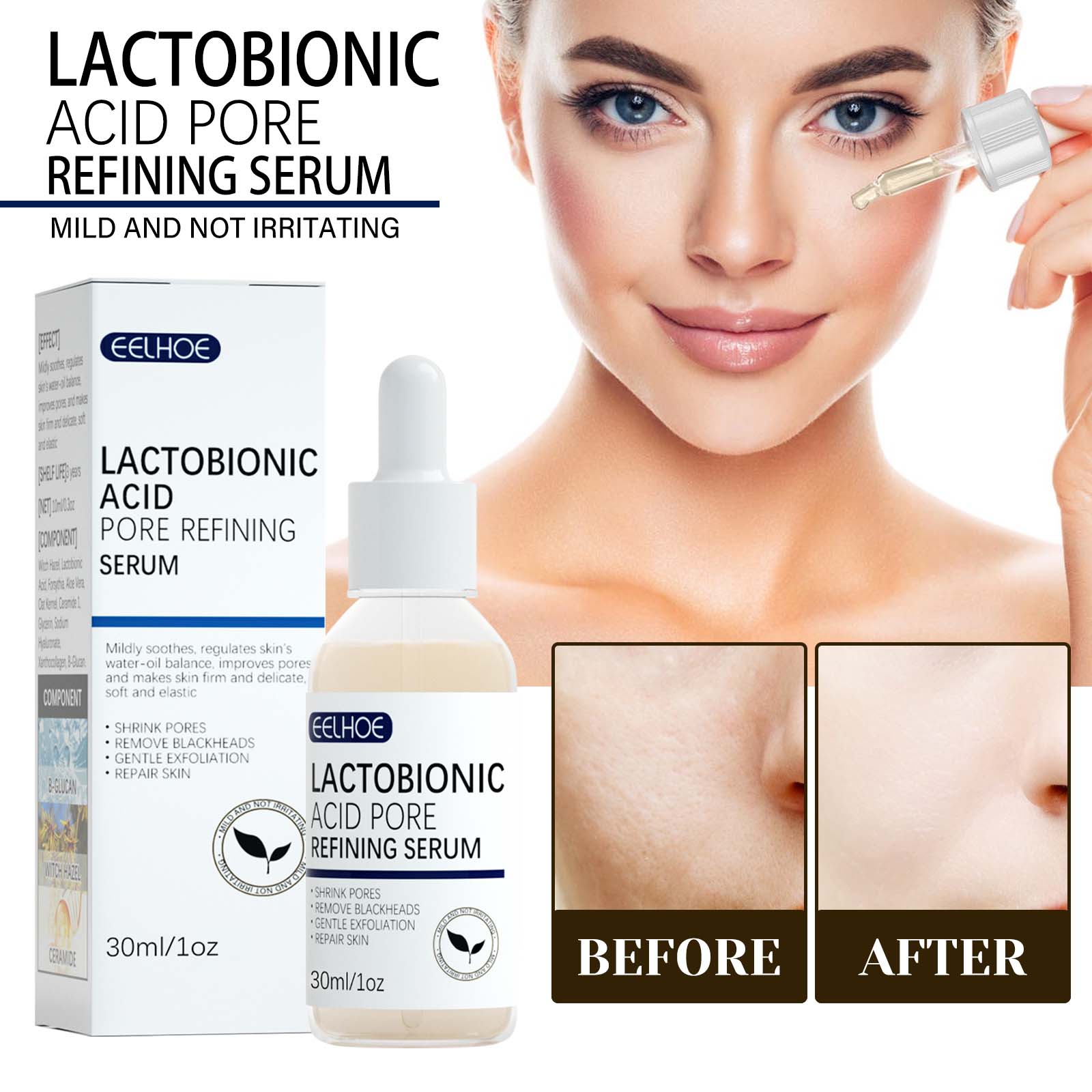 Luxury Skincare Brands - Acido lattosio Ridurre i pori Siero